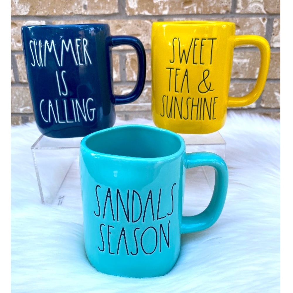 NWT Rae Dunn 3-Piece Summer Mugs Bundle